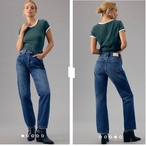 NWT Pistola Charlie High Rise Straight Jeans in Gravity sz 26